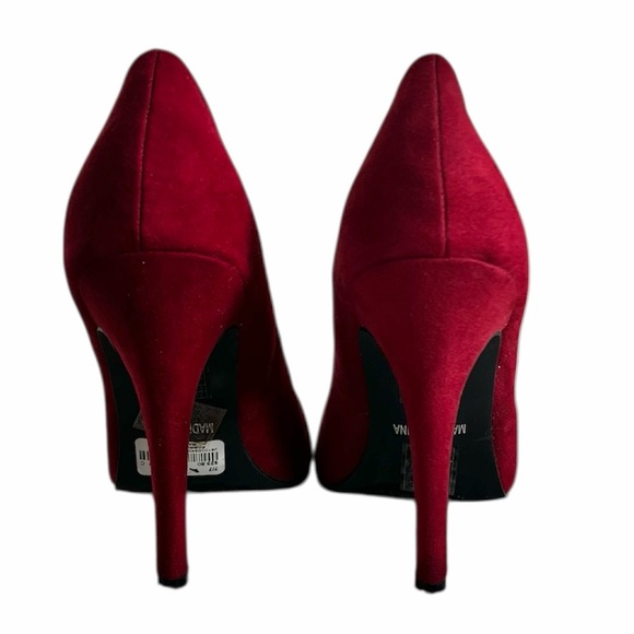Forever 21 Red Faux Suede Women’s High Heels- Size 7 - Picture 3 of 8